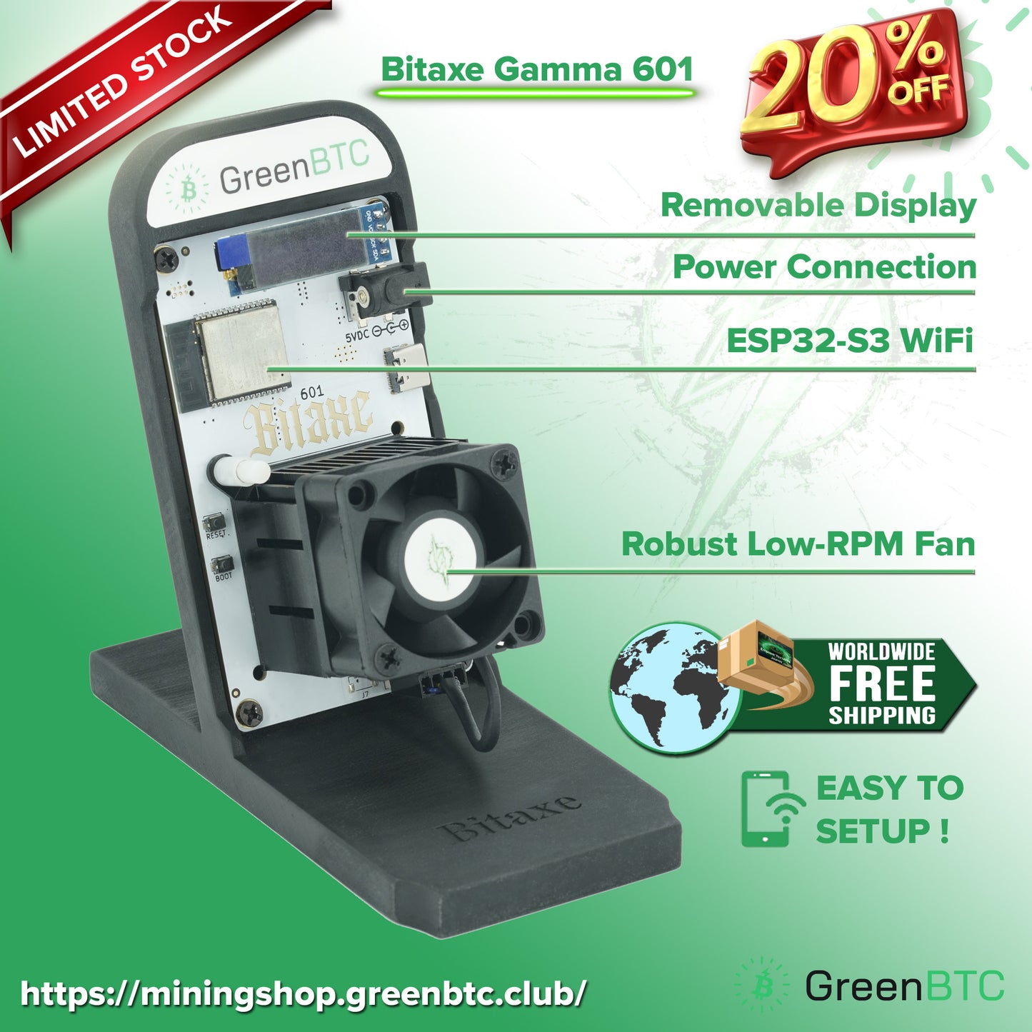 Bitaxe Gamma 601 for Special Campaign